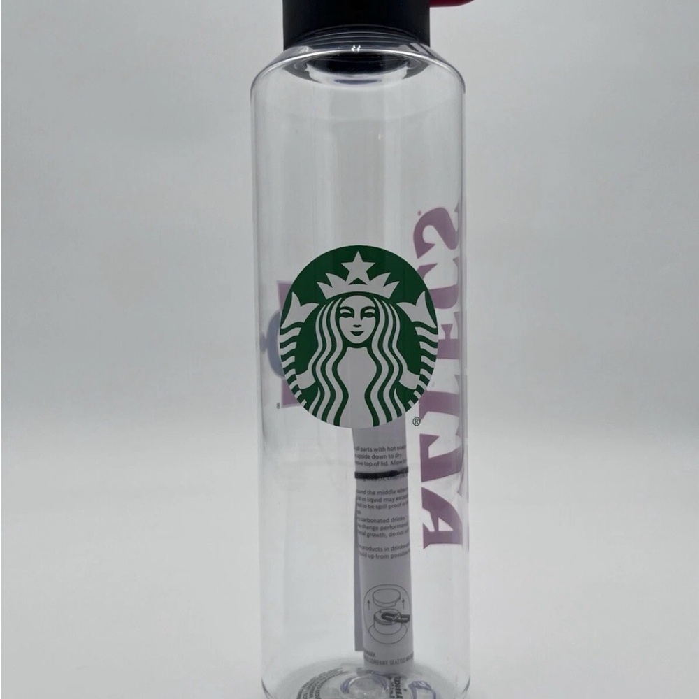Starbucks Transparent Tumbler with Black Lid